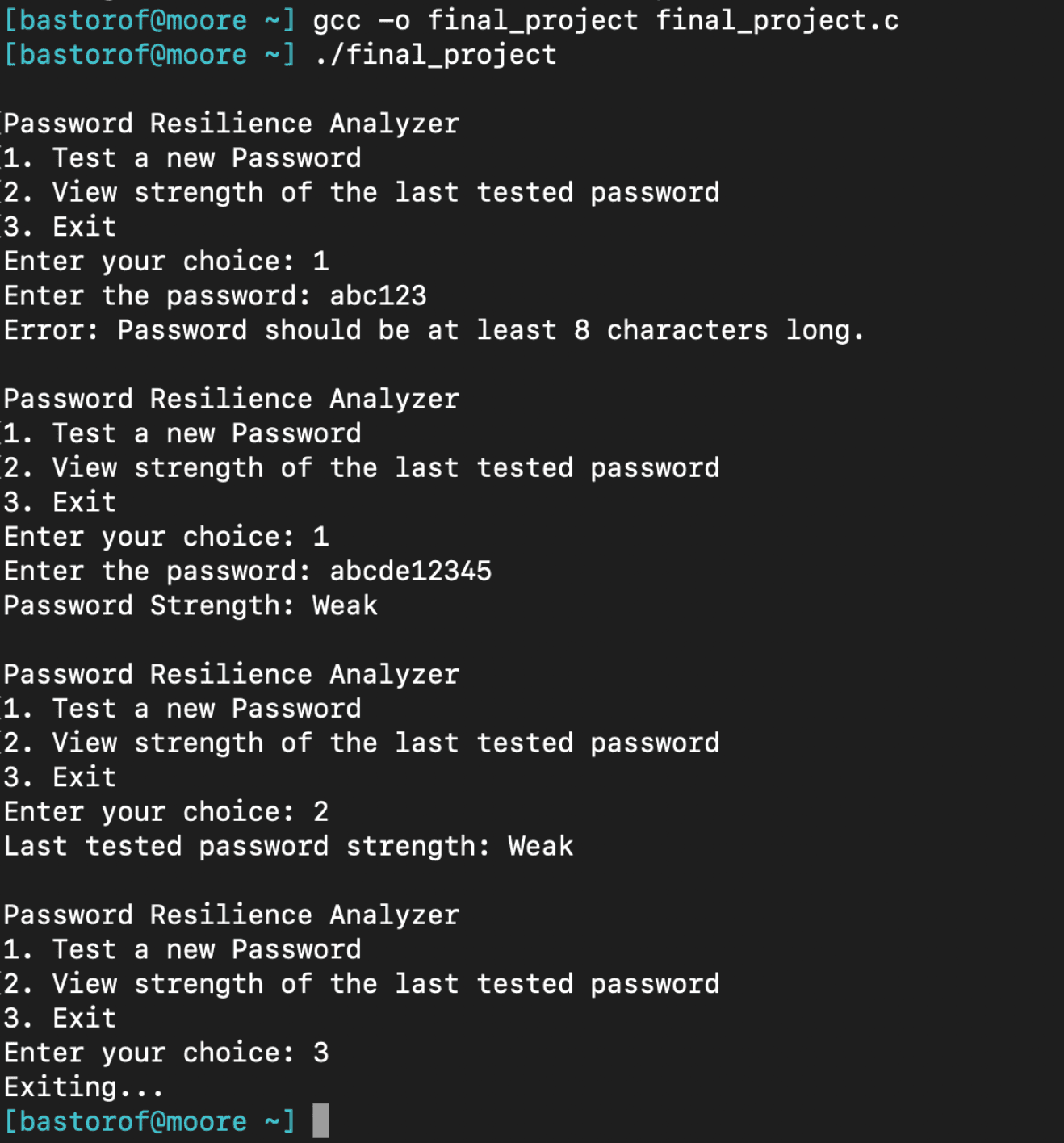 Password Resilience Analyzer